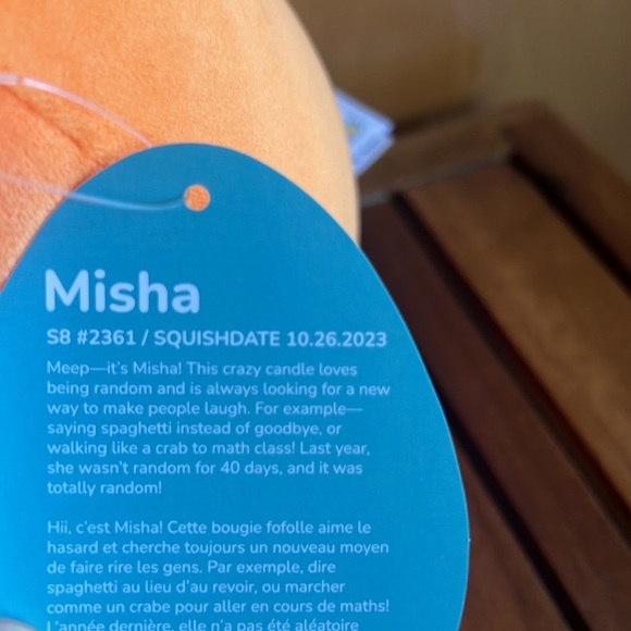 *CROSS LIST* NWT 8” & 5” SET Misha Pumpkin Candle Squishmallows Halloween fall - Picture 9 of 11